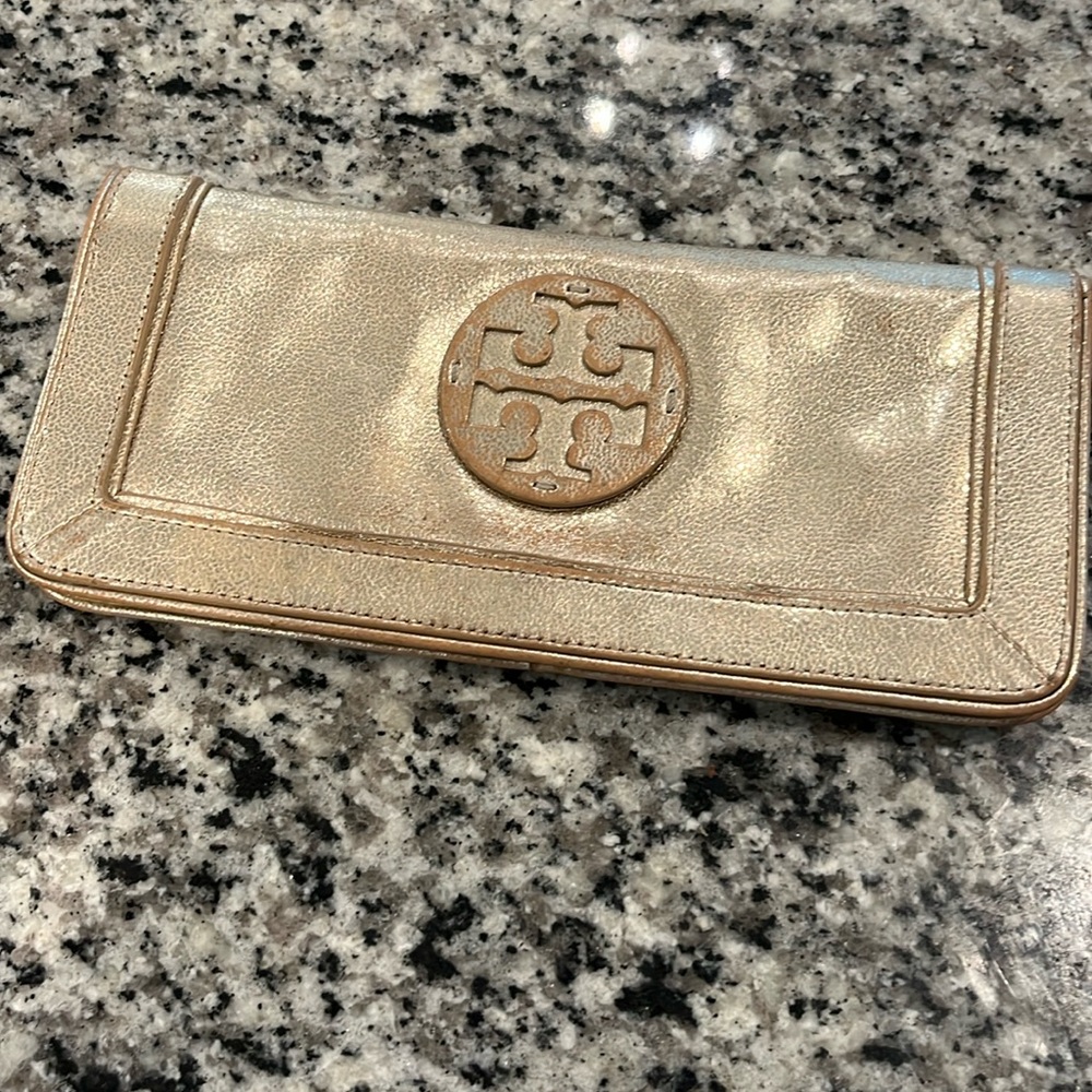 Tory Burch Gold Clutch